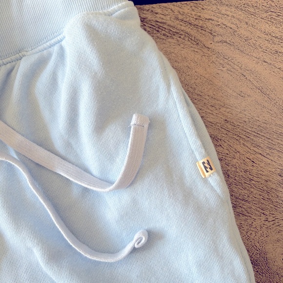 Light blue billabong wide leg sweats with raw edge and pockets - Picture 2 of 8